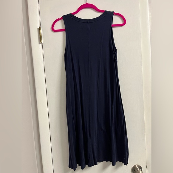 Time and Tru Dark Blue Sleeveless Midi Dress - Picture 4 of 4